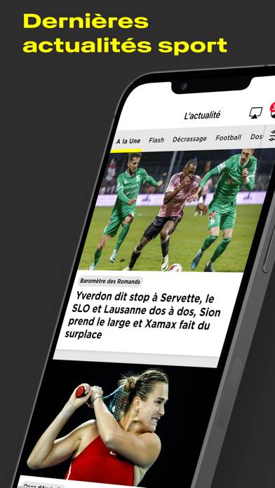 RTS Sport: Live et Actualité App screenshot #1