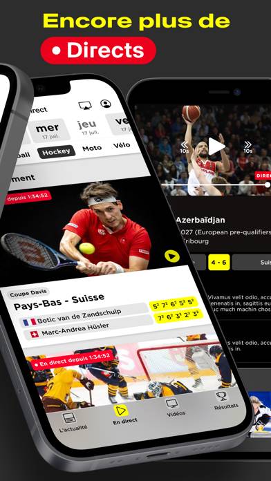 RTS Sport: Live et Actualité App screenshot #2