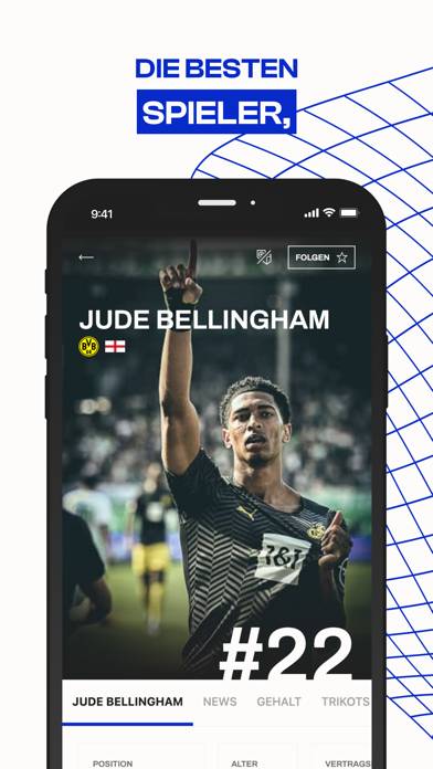 Fussball Transfers App-Screenshot