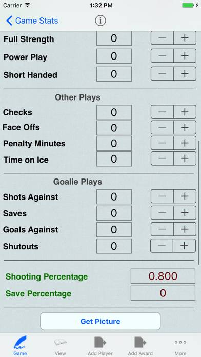 Hockey Player Tracker Logbook App skärmdump #2