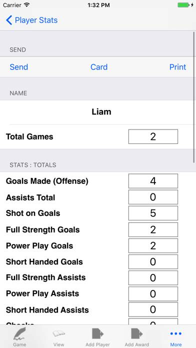 Hockey Player Tracker Logbook App screenshot #3