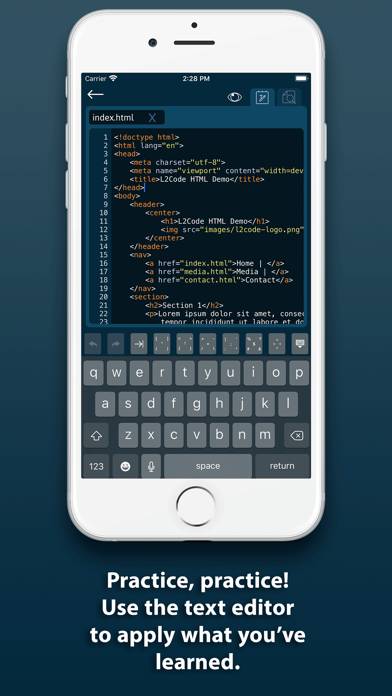 L2Code HTML App screenshot #5