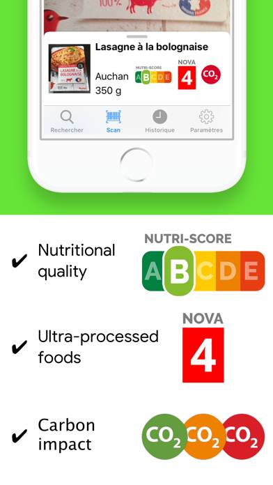 Open Food Facts Capture d'écran de l'application #2
