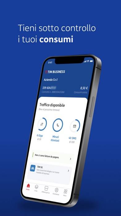 Tim Business Schermata dell'app