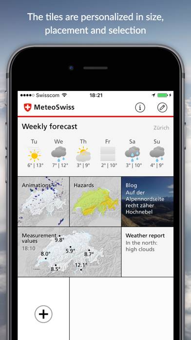 MeteoSwiss App-Screenshot #1