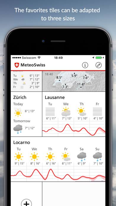 MeteoSwiss App skärmdump #2