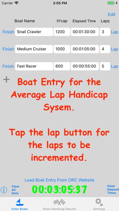 Sailing Handicap Calculator App screenshot #3