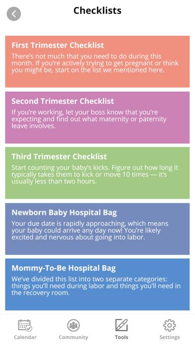 Pregnancy Tracker and Baby App screenshot