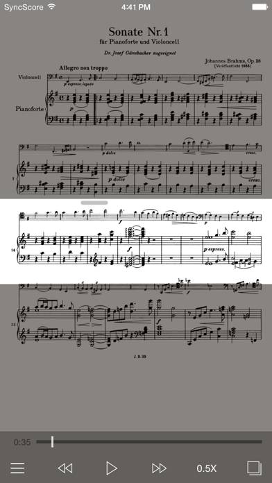 Brahms Cello Sonatas App screenshot #1