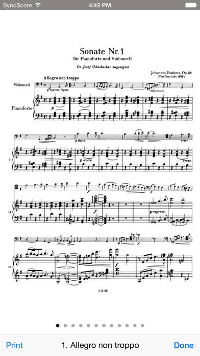 Brahms Cello Sonatas Captura de pantalla de la aplicación #4