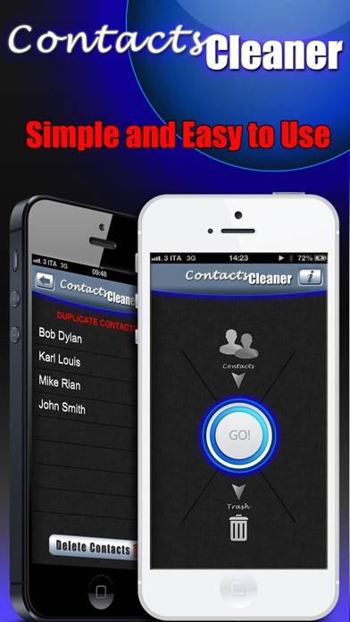 Contacts Cleaner Pro ! App-Screenshot #1