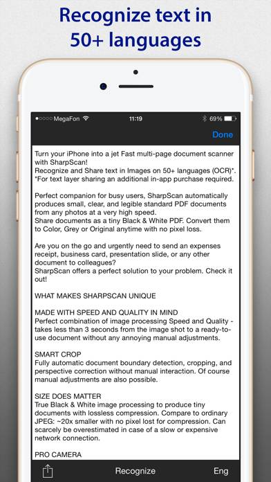 SharpScan Pro: OCR PDF scanner Schermata dell'app #3
