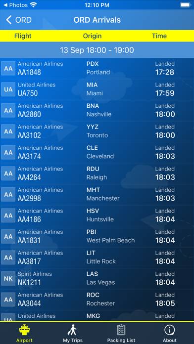 Chicago Airport Info plus Radar App-Screenshot #2