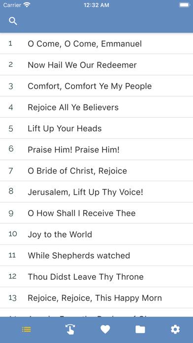 Hymns and Songs of Zion App screenshot