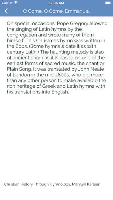 Hymns and Songs of Zion App screenshot