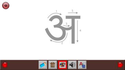 Hindi Alphabet Writing Captura de pantalla de la aplicación #4