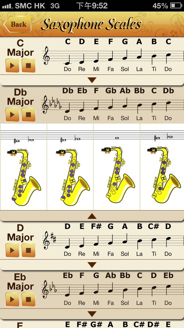 Saxophone All-in-one Pro App screenshot