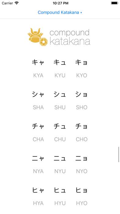 Japanese Hiragana and Katakana Schermata dell'app #5