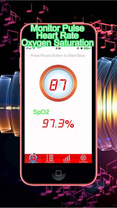 Pulse Heart Rate Oximeter plus Schermata dell'app #1
