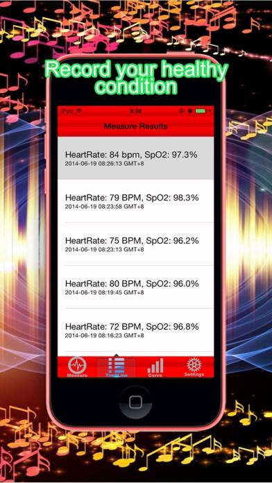 Pulse Heart Rate Oximeter plus Schermata dell'app #5