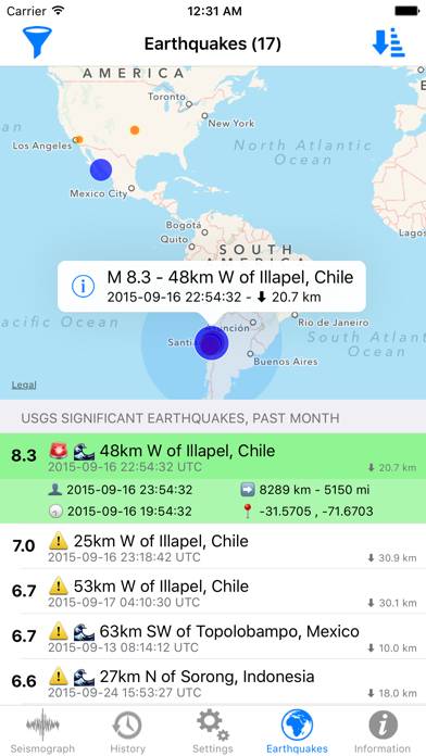 Wake up! Earthquake App screenshot