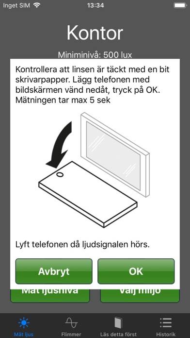 Ljus App skärmdump