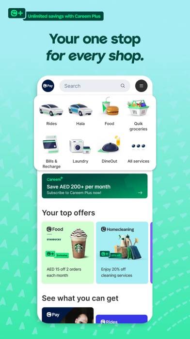 Careem – rides, food & more Скриншот приложения #2
