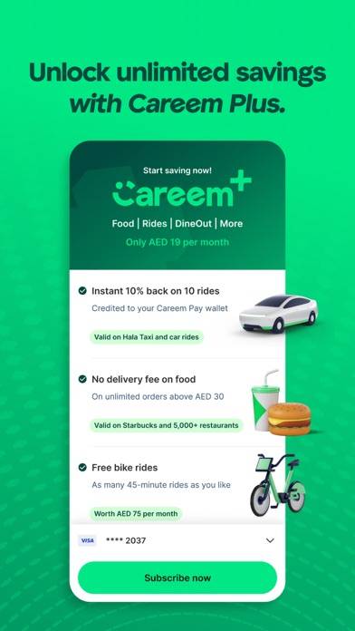 Careem – rides, food & more Uygulama ekran görüntüsü #3