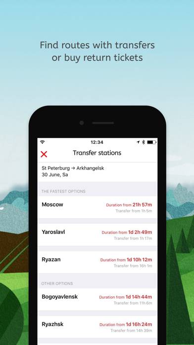 Rail Russia – train tickets App screenshot #3