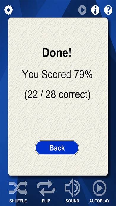 Cello Flash Cards App-Screenshot