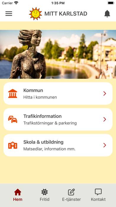 Mitt Karlstad App screenshot