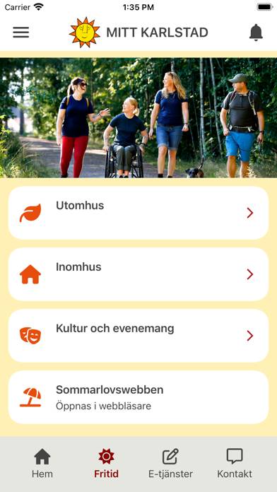 Mitt Karlstad App screenshot