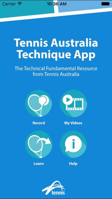 Tennis Australia Technique App Capture d'écran de l'application #1