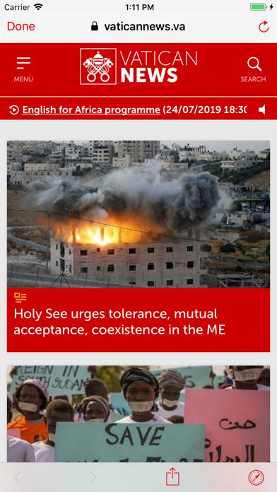 The Vatican News Captura de pantalla de la aplicación #2