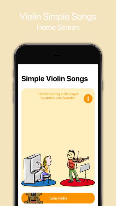Violin Simple Songs Bildschirmfoto