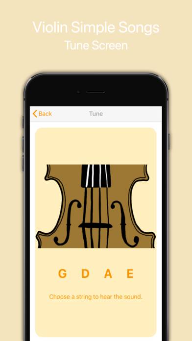 Violin Simple Songs Captura de pantalla de la aplicación #3