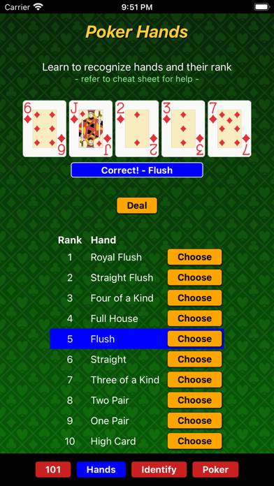 Poker 101 App screenshot #2