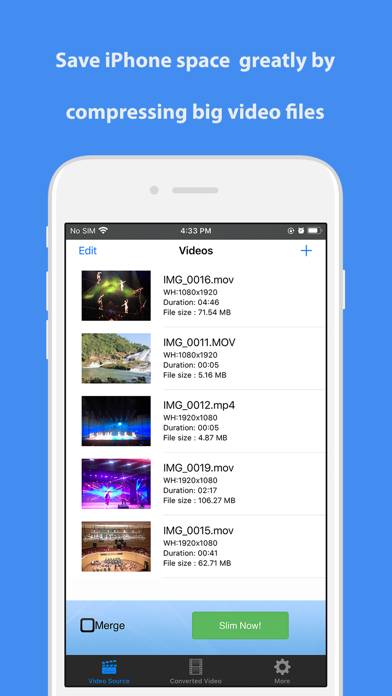 Video Slimmer App Capture d'écran de l'application #1