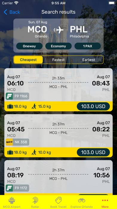 Orlando Airport (MCO) Info App-Screenshot #5