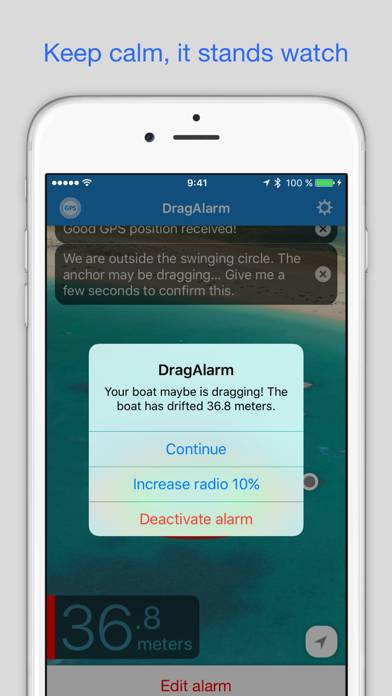 DragAlarm (Anchor guard) Captura de pantalla de la aplicación #2