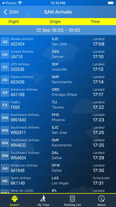 San Diego Airport plus Tracker App screenshot #2