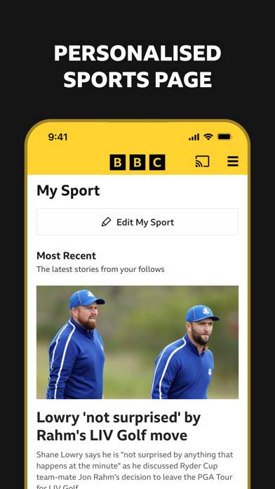 BBC Sport Schermata dell'app #6