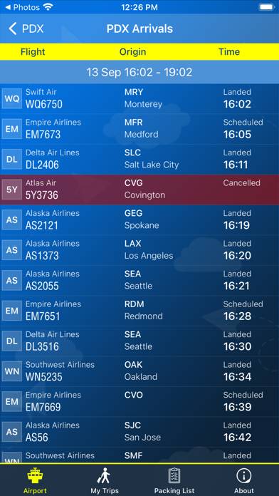Portland Airport (PDX) plus Radar App screenshot #2