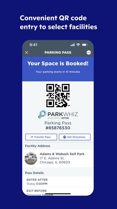 ParkWhiz App screenshot