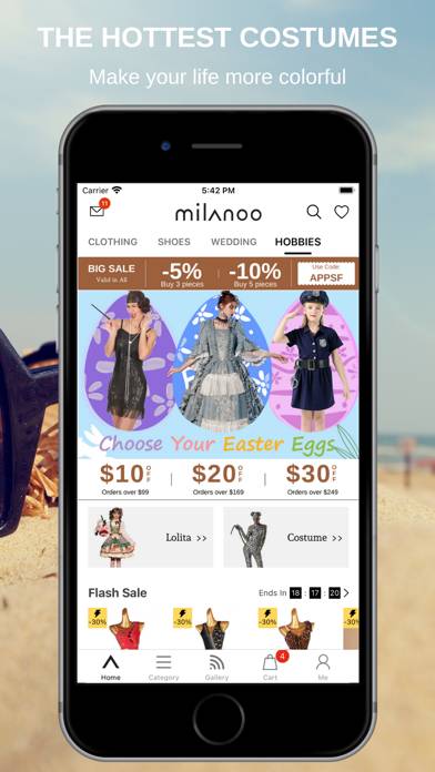 Milanoo Fashion Shopping Captura de pantalla de la aplicación #5