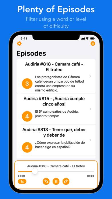 Spanish Podcasts from Audiria captura de pantalla