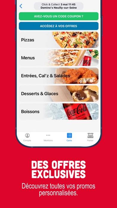 Domino’s Pizza France Capture d'écran de l'application