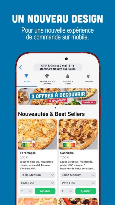 Domino’s Pizza France Capture d'écran de l'application