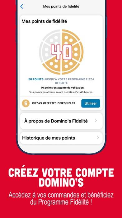 Domino’s Pizza France Capture d'écran de l'application