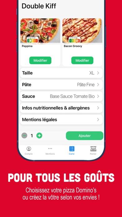 Domino’s Pizza France Capture d'écran de l'application